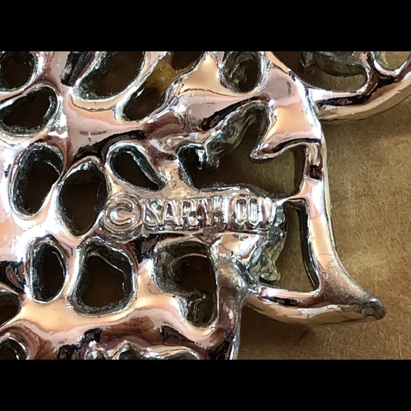 SIGNED Sarah Coventry Aurora Borealis Leaf set - Picture 6 of 7